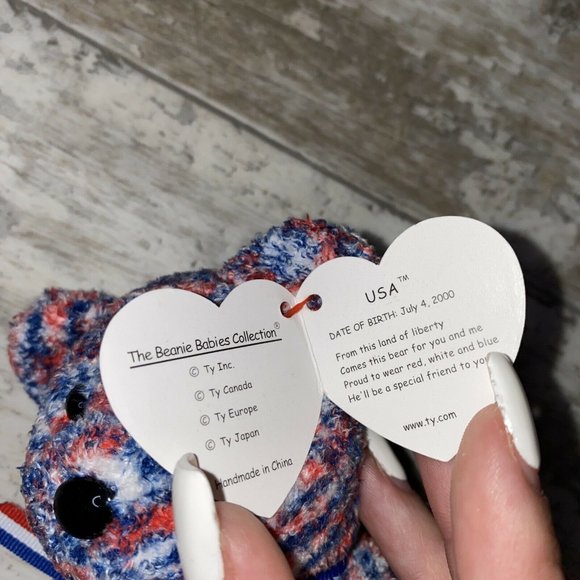 TY Beanie Baby 2000 USA Bear Tag Errors Collectible Rare Limited Edition Error! - Picture 6 of 6